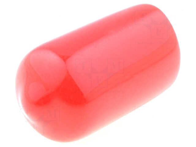 Opzetdopje; Lichaam: rood; Øinw: 8,5mm; Mat: PVC Soft; L: 15mm Opzetdopje; Lichaam: rood; Øinw: 8,5mm; Mat: PVC Soft; L: 15mm